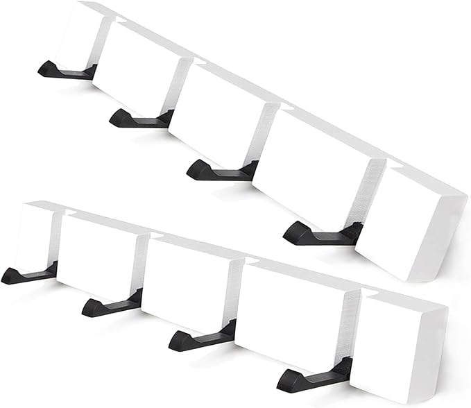 KYSMOTIC Modern Wood Coat Rack - 2 Pack - Wall Mounted - 4 Folding Hooks – Modern, Sleek Space-Saving - for Small Space