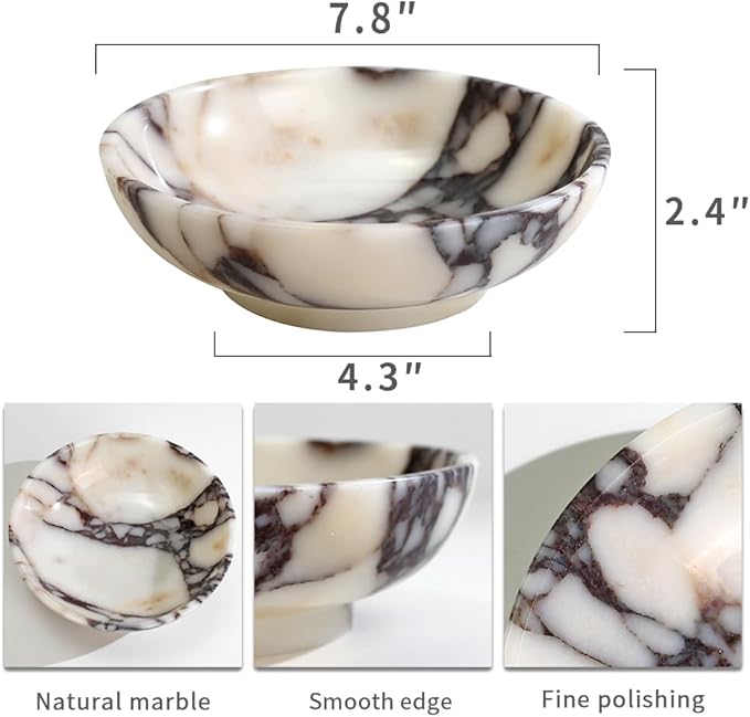 Luxury decorative marble bowl for home decoration for decoration,Key bowl for entryway table, Catchall for coins, change candy, organizer marble tray.