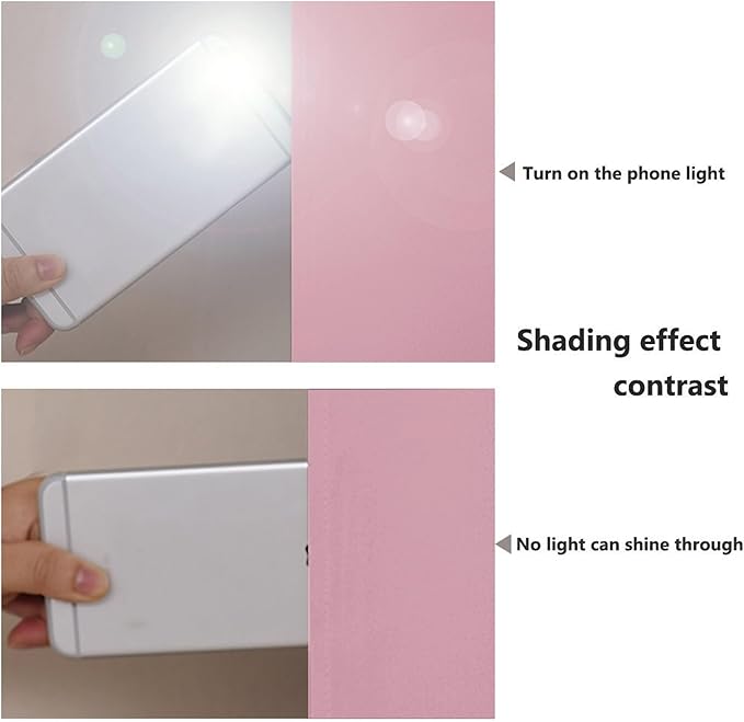 NICETOWN 100% Blackout Curtains with Black Liners, Thermal Insulated Full Blackout 2-Layer Lined Drapes, Noise Cancellation Window Draperies for Dining Room (Crystal Pink, 2 Panels, 52" W by 54" L)