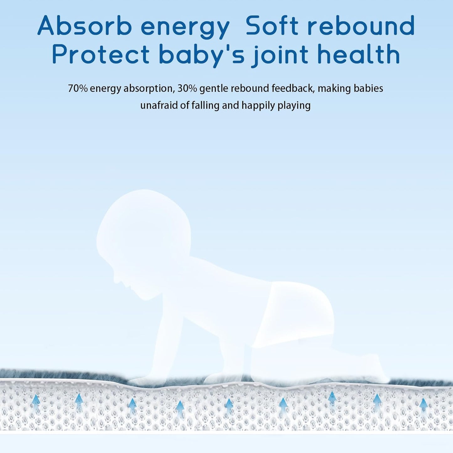 Baby Play Mat for Floor Tummy Time Mat Nursery Rug Muscle Mat Area Rug Playroom Rug Tatami Mat 4'11x3'28" Memory Foam 1.3" Thick Crawling Mat For Babies,Toddlers, Infants, Kids,Floor Mat(Green)