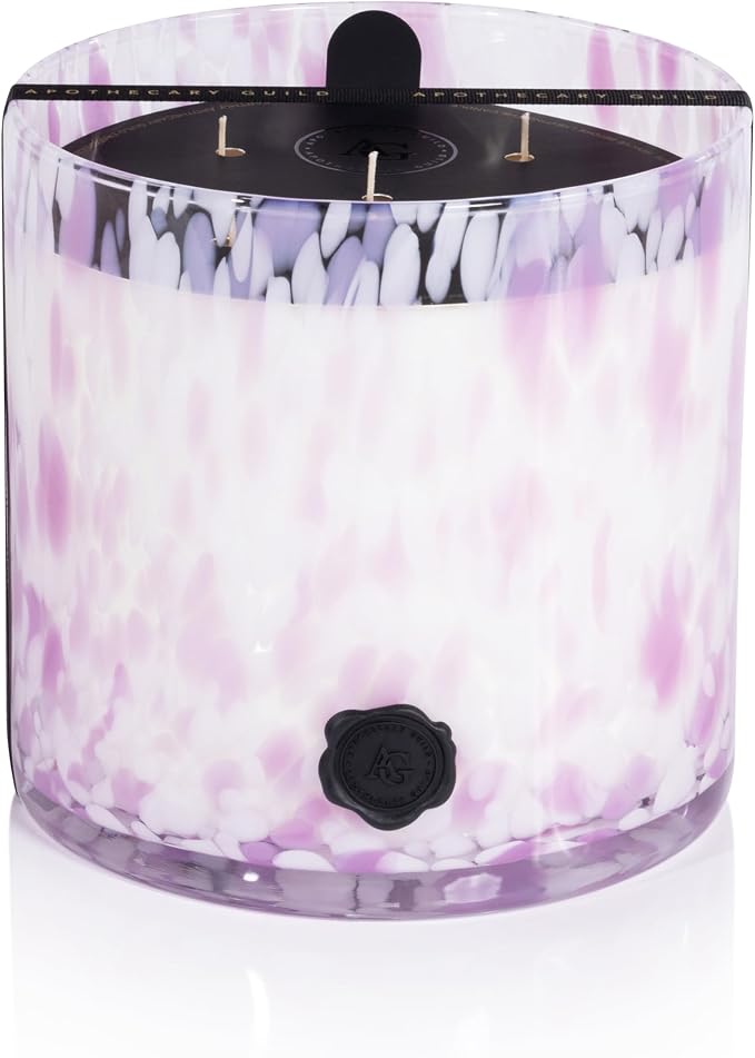 Zodax Apothecary Guild Scented Opal Glass Jar Candle- 128 oz/5-Wick - Elderflower Gin