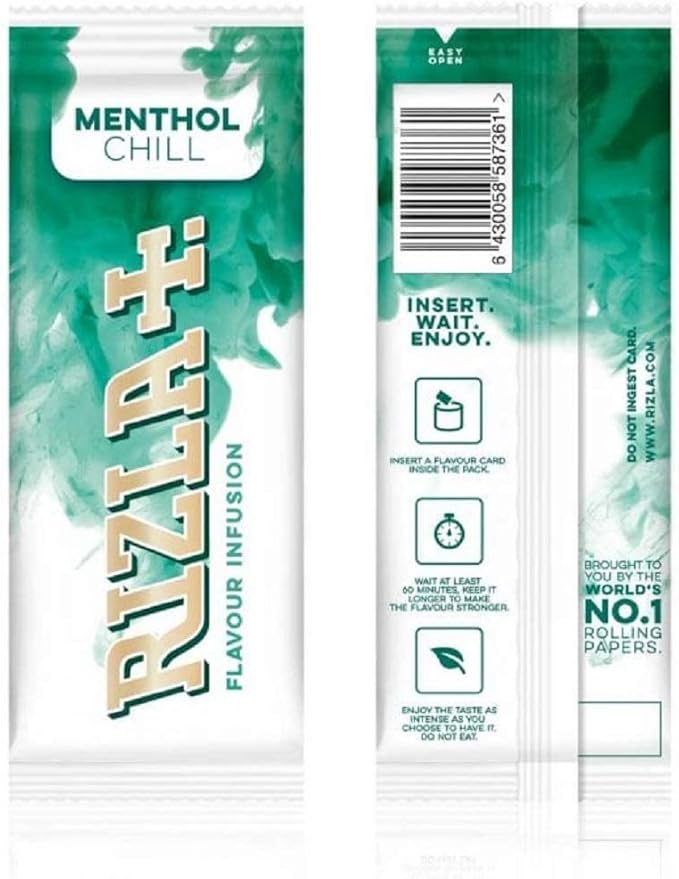 Rizla Flavour Infusions Cards Menthol Chill Full Box of 25…