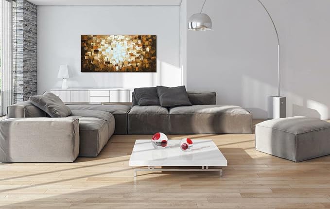 Hand Painted Textured Abstract Oil Paintings on Canvas Modern Wall Art for Living Room Decor Bedroom Home Office