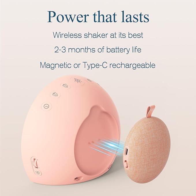 ANJANK Loud Alarm Clock with Wireless Bed Shaker, Vibrating Dual Alarm with Light Wake Up for Heavy Sleepers & Hearing Impaired, 9-Color Night Light, 8 Alarms, 0-100% Dimmer, USB Charger, Bedroom