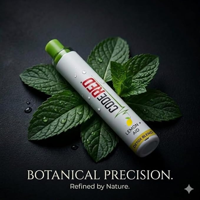 Code Red V-Aid Mullein Herbal Stick - Plant-Based Herbal Breathing Stick with Vitamin C, Mullein, Thyme & Lemon - Mullein Relaxation for Daily Balance - 600 Uses
