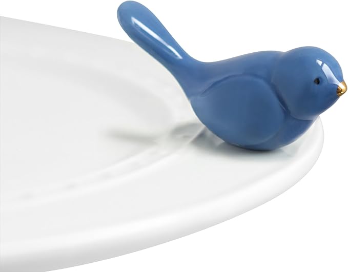 Nora Fleming Bluebird of Happiness (Bluebird) A08 - Hand-Painted Ceramic Holiday Décor - Spring Minis for The Home and Office