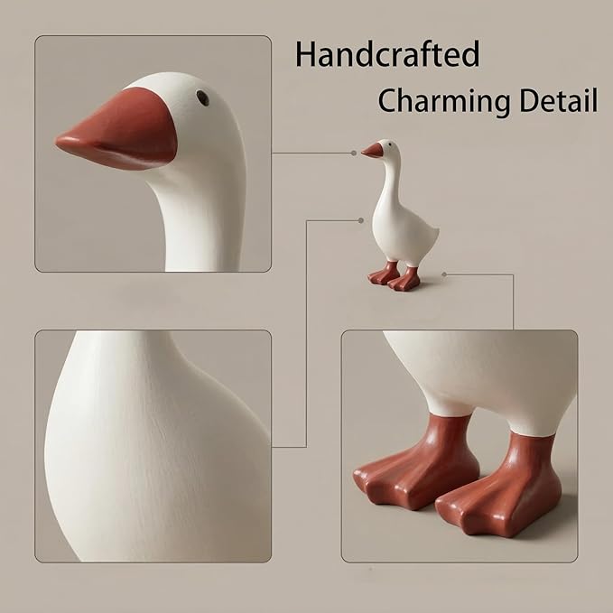Desk Goose 7 inch, Mini Desktop Goose Statue for Office Home Decor