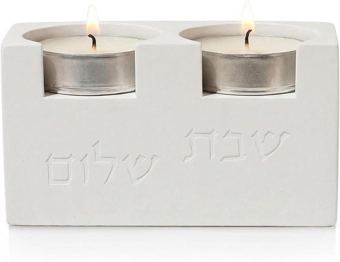 Cube Luxury Candle Holder Set – Modern Décor for Living Room & Dining Table - White