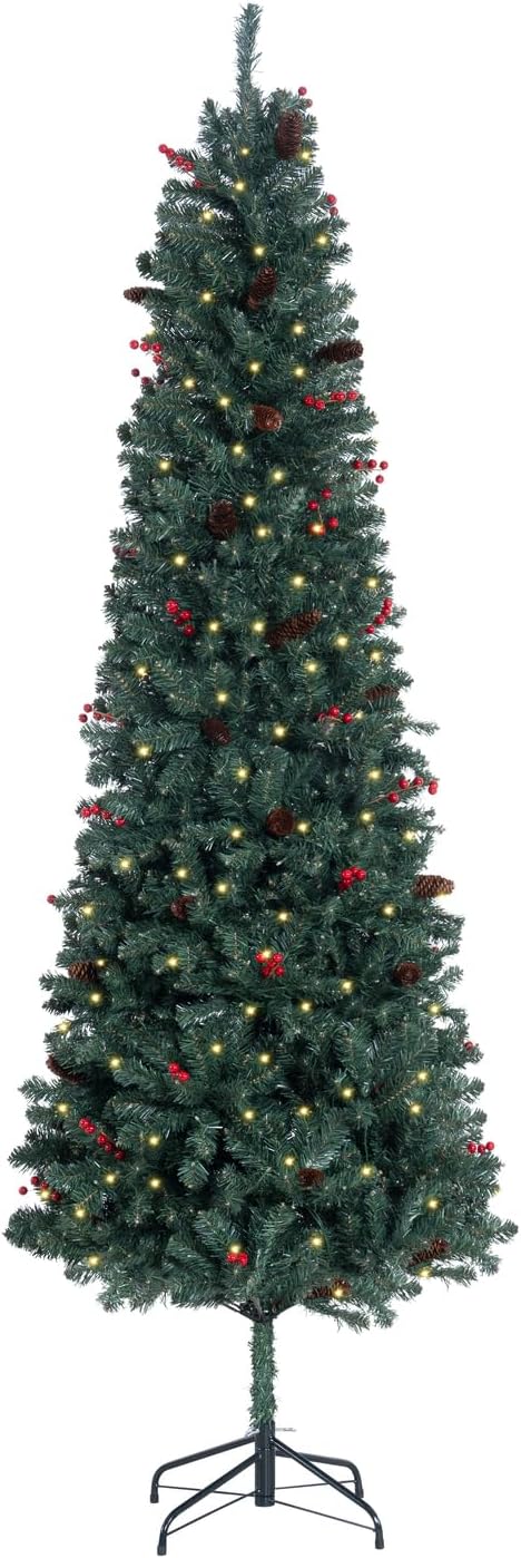 Belen Pencil Christmas Tree Green/7.5ft