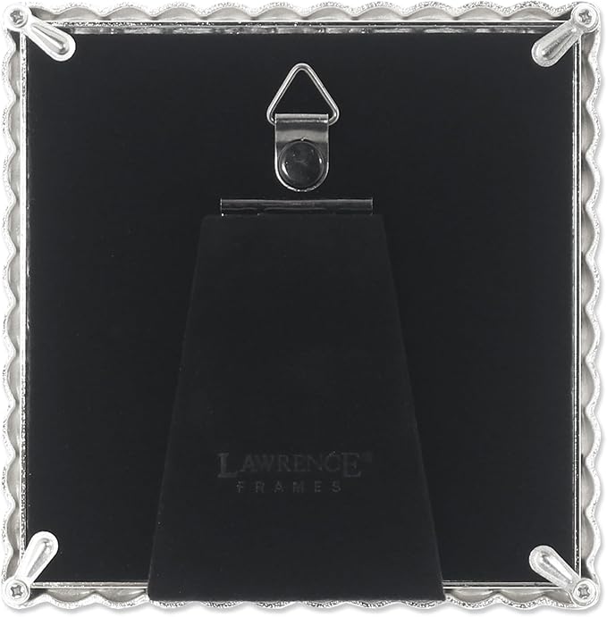 Lawrence Frames Rope Design Metal Frame, 4x4, Silver