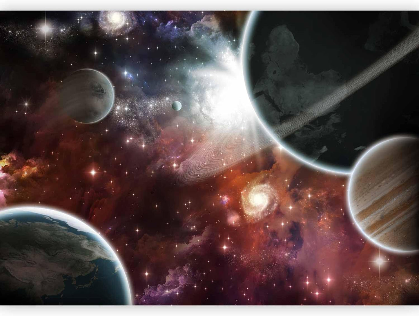 artgeist Premium Wall Mural Cosmos Galaxy 177x124 in - XXL Non-Woven Wallpaper Fleece Wall Decor Photo Print Picture Image Design Home 10110905-32