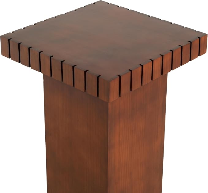 Christopher Knight Home Sidas Modern Square Side Table, Living Room Sofa End Table, Small Coffee Table, No Assembly Needed, Walnut