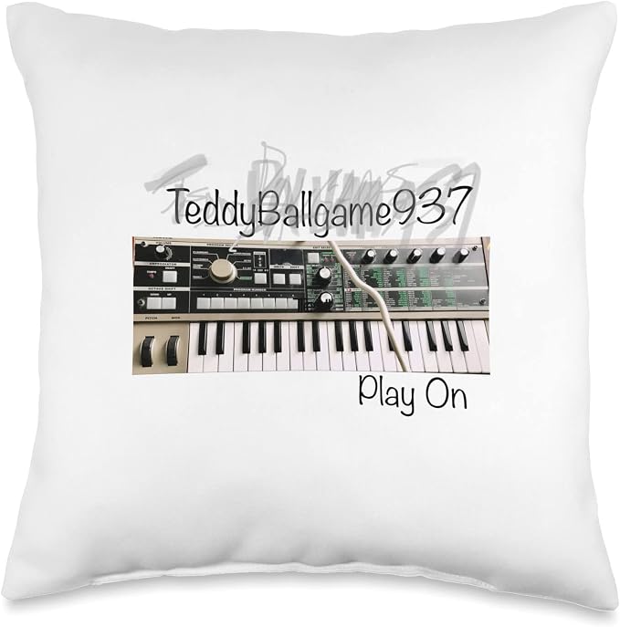 Teddy Ballgame937 Merchandise Play On Throw Pillow, 16x16, Multicolor