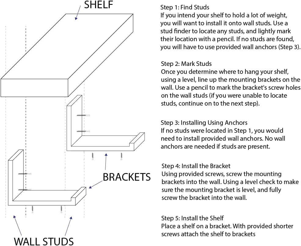 Rustic Shelves with J-Brackets Set of 2, Industrial Shelf, Kitchen Shelves, Solid Wood, Decorative Wall Storage, Heavy Duty, URBANDI (Provincial, 24Wx8D)
