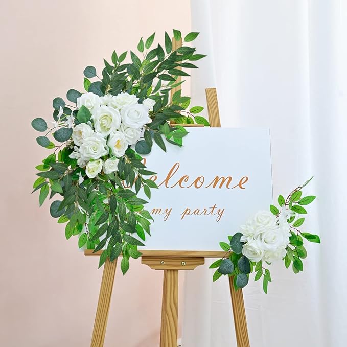 Artificial Italian Ruscus Greenery Stems, 20 Pack Faux Green Leaf Garland Branches Hanging Greenery Spray for Wedding Bouquet Arch Table Centerpiece Home Decor