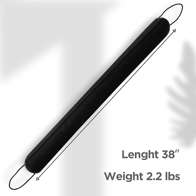 Sunolga 3 Pack of 38 Inches Door Draft Stoppers, Includes 2 Pack of 2.2Lbs Black Door Draft Stopper & 2.4Lbs Dog Shape Sound Proof Draft Guard