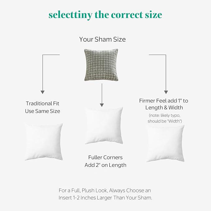 APSMILE Down Feather Throw Pillow Inserts, 12x12 Pillows Set of 2 with Organic Cotton Cover, Soft Square Decorative Pillows for Couch Living Room, Sofa, and Bed（White）
