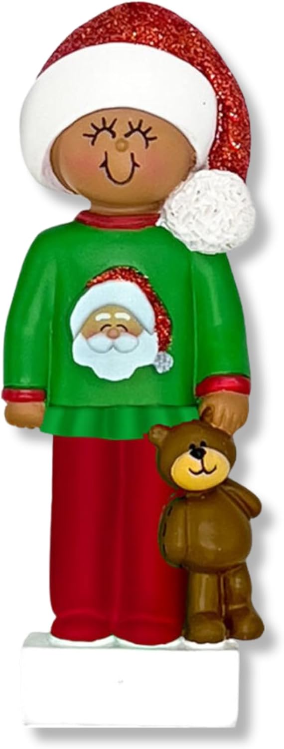 Personalized 2nd Christmas Boy Tree Ornament 2024 - Baby Child Hold Heart Second - Free Customization