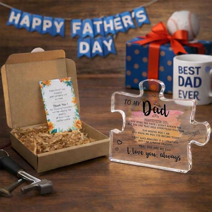 To My Dad – Best Dad Ever Gifts, Valentines Fathers Day Daddy Gifts from Daughter or Son, Golf Dog Bonus Father in Law Birthday Gift