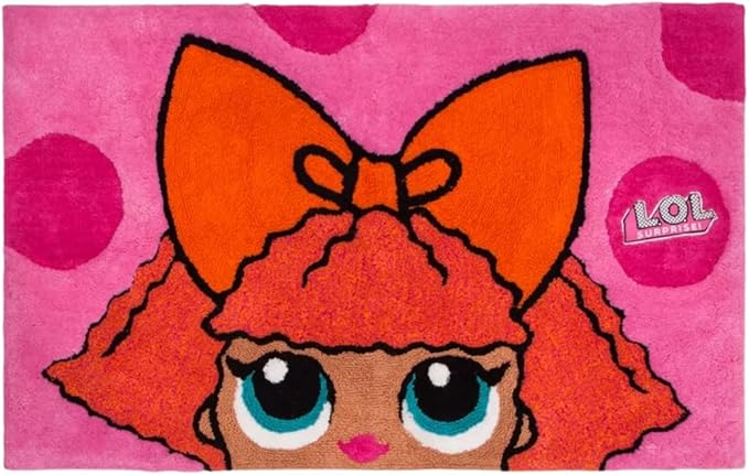 LOL Surprise! Glitter Queen Kids Room Non Slip Area Rug, 30" in x 48" in, (Official Licensed Product) By Franco