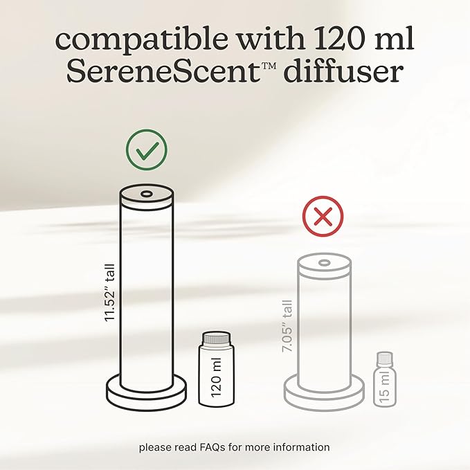 Homedics SereneScent Waterless Diffuser Oil Refill — Apple Orchard (120ml). Uplifting Home Fragrance. Compatible with SereneScent Diffusers. Easy Twist Plug & Play.