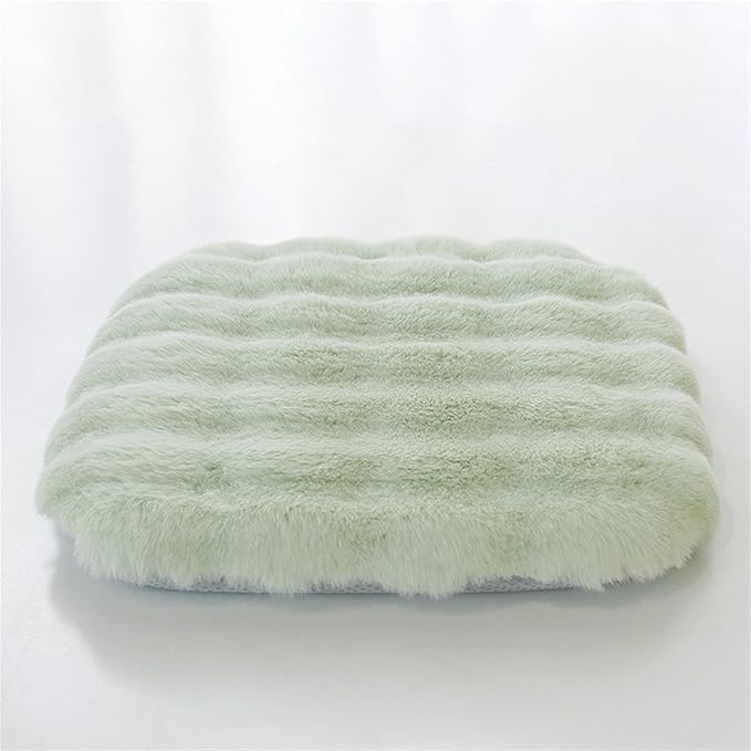 Lifup Square Chair Pads Memory Foam Seat Cushion Soft Cozy Plush Non Slip Thick Pad with Ties and Removable Cover for Dining Room, Office Green 20 x 20 Inch