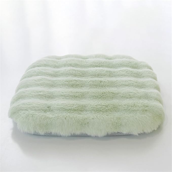 Lifup Square Chair Pads Memory Foam Seat Cushion Soft Cozy Plush Non Slip Thick Pad with Ties and Removable Cover for Dining Room, Office Green 16 x 16 Inch