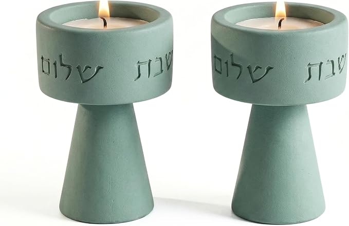 Solura Luxury Candle Holder Set – Modern Décor for Living Room & Dining Table - Mint