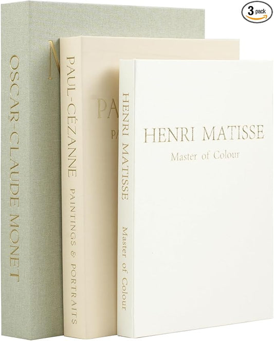 Set of 3 Decorative Books for Home Decor - Vintage Fake Books for Decoration, Mini Aesthetic Book Set for Coffee Table, Shelf & Decorative Boxes(Mint green)