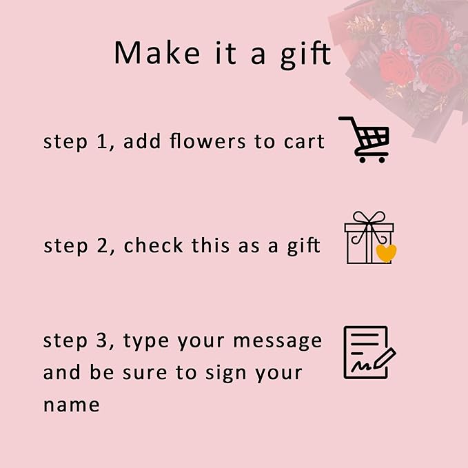 Vrioca Flowers for Delivery, Preserved Flowers Bouquets, Birthday Gifts for Women Mom