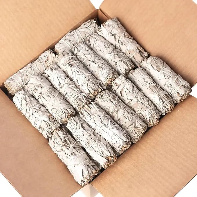 White Sage Smudge Sticks - 60-4" Sage Bundles - Perfect Sage Stick Smudge Sticks Smudging Kit Replenishment