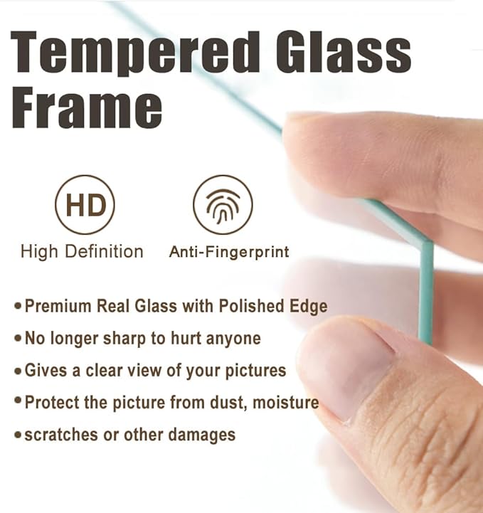 10x10 Picture Frame set of 2-Vintage Frames with nd Shatter-Resistant Glass - Antique Style Frames for Wall - Ornate Frame for Office or Home Decor best gift