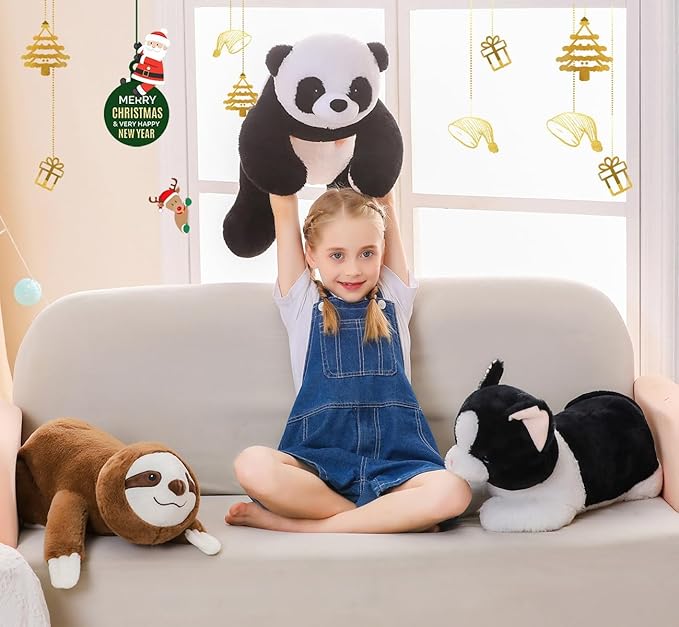 Sloth Weighted Stuffed Animals 5lbs- 24 Inch Weighted Plushies Sloth Stuffed Animals - Big Plush Pillow Cute Plush Toy Gifts for Kids & Adults