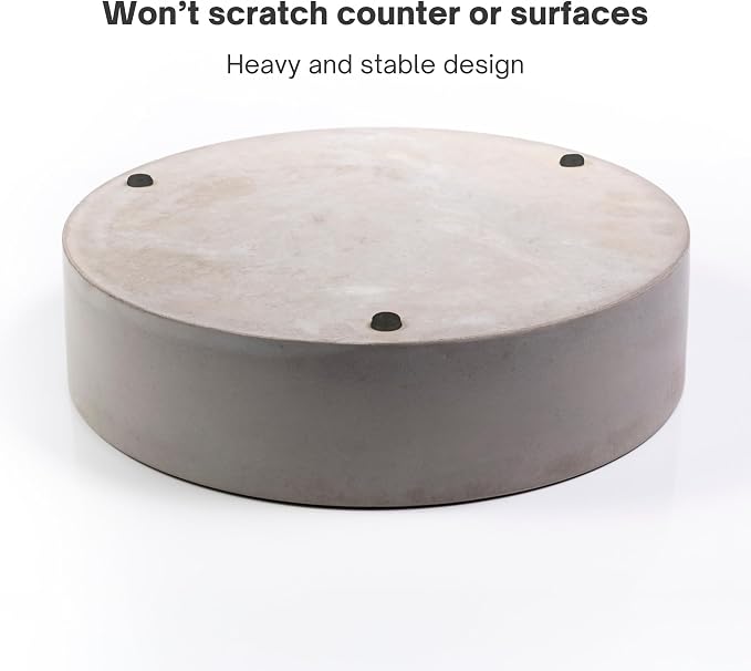 Simon Brothers Large Concrete Fruit Bowl – Modern Decorative Bowl for Kitchen Counter, Dining Table & Entryway Decor