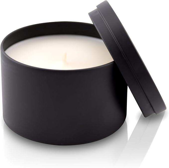 Lulu Candles | Island Coconut Scented Candle | Smells Like a Tropical Vacation | Luxury Scented Soy Tin Candle | Hand Poured in The USA | Highly Scented & Long Lasting (8 Oz. Tin)