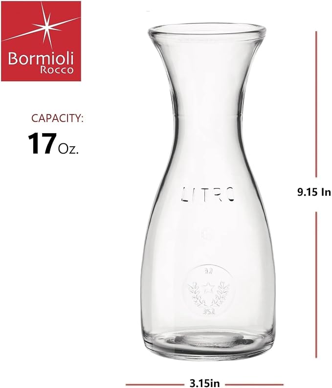 Bormioli Rocco Misura PZ Carafe, 17 oz - Clear, Set of 2
