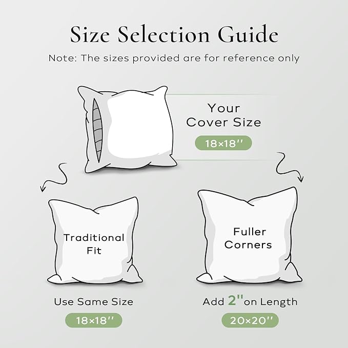 Ashler Home Deco Throw Pillow Inserts (Pack of 4, 26 x 26 Inches, White) - Hypoallergenic 100% Virgin Fiber Square Form Microfiber Throw Pillows for Bed and Couch Pillows | Indoor Decorative Pillow