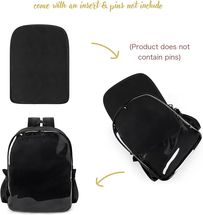 STEAMEDBUN Ita Bag Backpack with insert Pin Display Backpack for School Cosplay