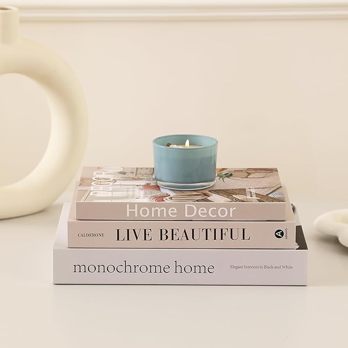Set of 3 Decorative Books for Home Decor,Stylish Fake Books for Decoration, Aesthetic Decor Books Set for Coffee Table,Bookshelf,Mantel,Living Room,Hotel,Villa Decor,Storage Box for Photos