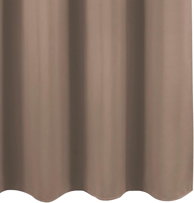 LEMOMO Blackout Curtains 66 x 72 Inch Long Cappuccino Curtains Set of 2 Panels Room Darkening Curtains for Bedroom and Living Room