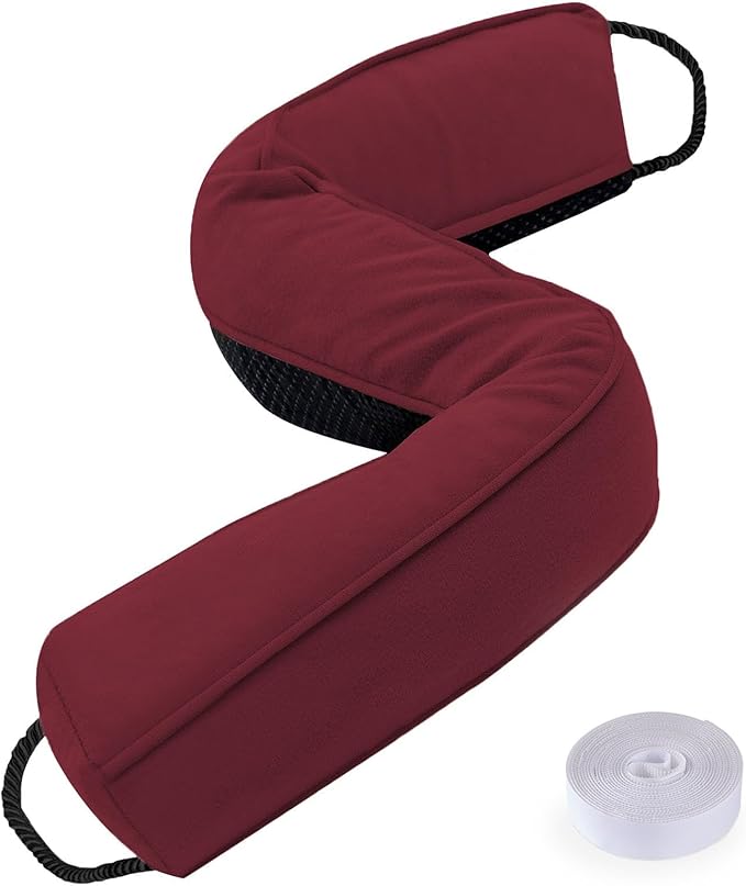 Sunolga Door Draft Stopper Blocks Hot and Cold Air with Removable Washable Cover for Bottom of Door, All-Season Weather Stripping for Wind, Door Sweep for Gaps Up to 3", Home Essentials, 36", Red