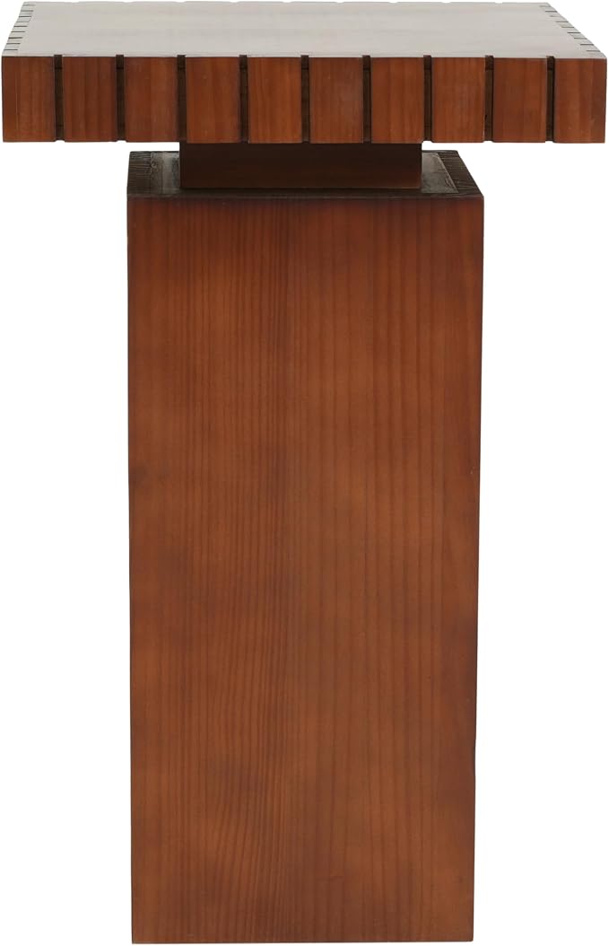 Christopher Knight Home Sidas Modern Square Side Table, Living Room Sofa End Table, Small Coffee Table, No Assembly Needed, Walnut