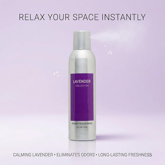 Room Fragrance Air Freshener Spray Concentrated Bathroom, Kitchen, Car, or Office Deodorizer, U.S.- Made by AP Fragrance (Lavender)
