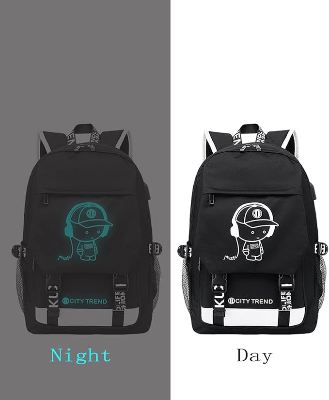 Asge Large Teens School Backpacks Waterproof Nylon Football Printing for 8-15 Years Boys & Girls