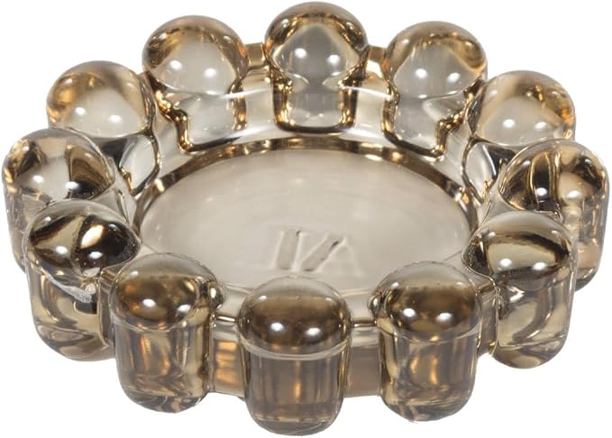Original Bubble Candle Dish Small by Alice Lane – Smoky Glass Decorative Candle Holder for Home Decor, Small Candles & Diffusers