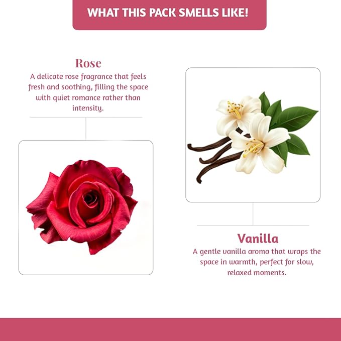 Folkulture Incense Sticks (120 Sticks)| Vanilla & Rose Premium Insence-Sticks for Aromatherapy, for Women, Her |No Charcoal,Non Toxic, 45 Mins, Long Burning Inscents-Sticks