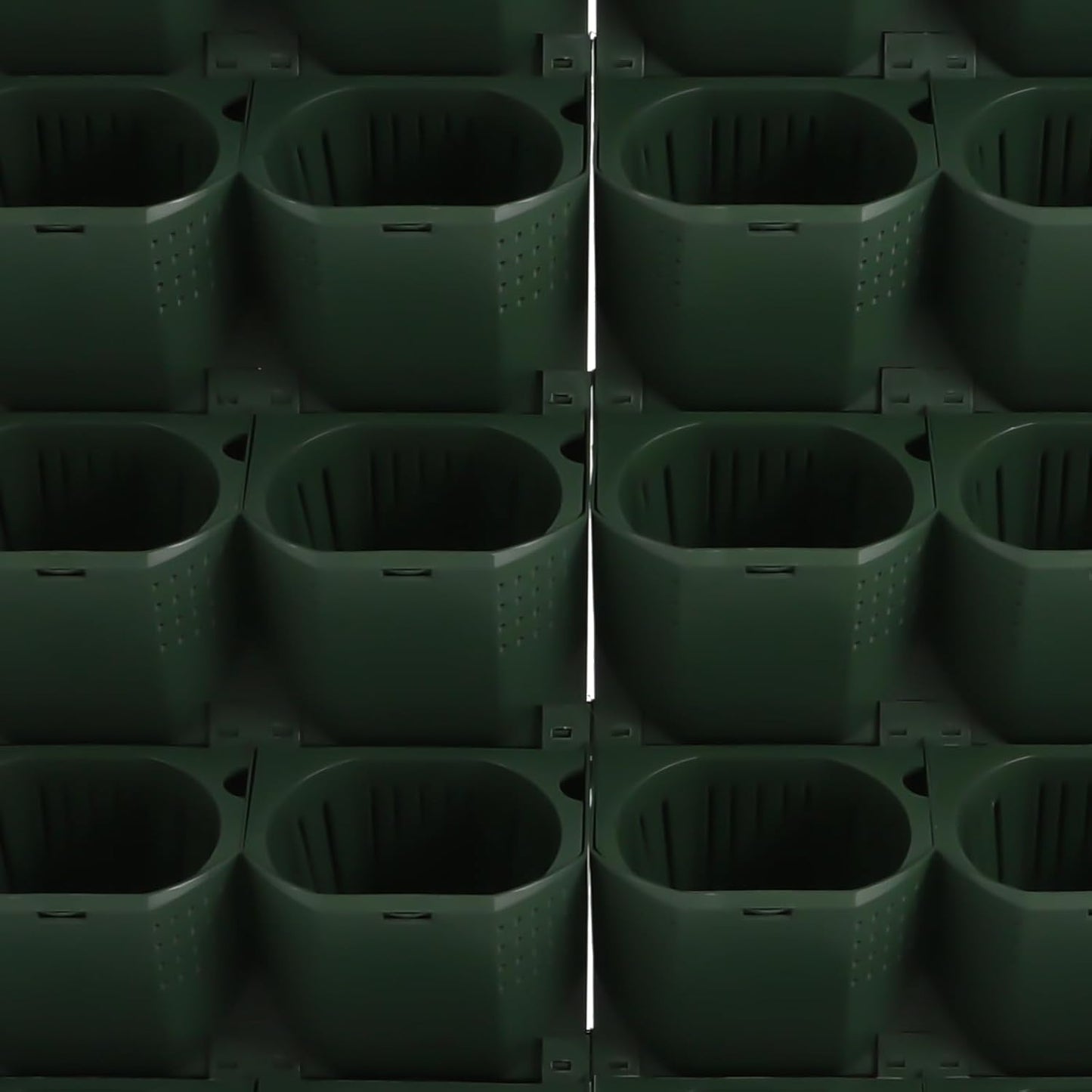 Wall Mounted Vertical Garden Planter, 6 Row 36 Plant Grow Pots, Self-Watering Vertical Planters with Timer, Indoor Outdoor Green Wall Decoration for Strawberries Flowers Herbs