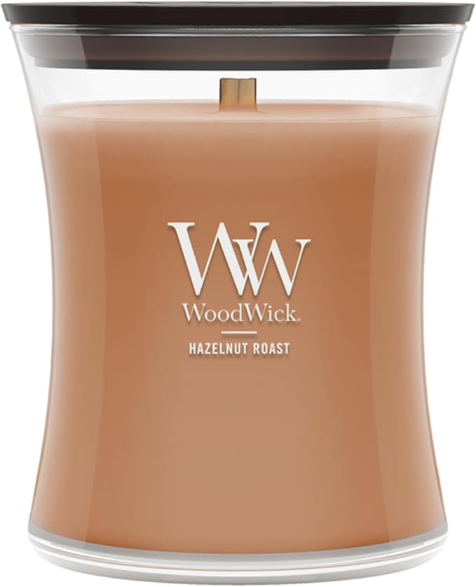 WoodWick Hazelnut Roast Medium Hourglass Candle