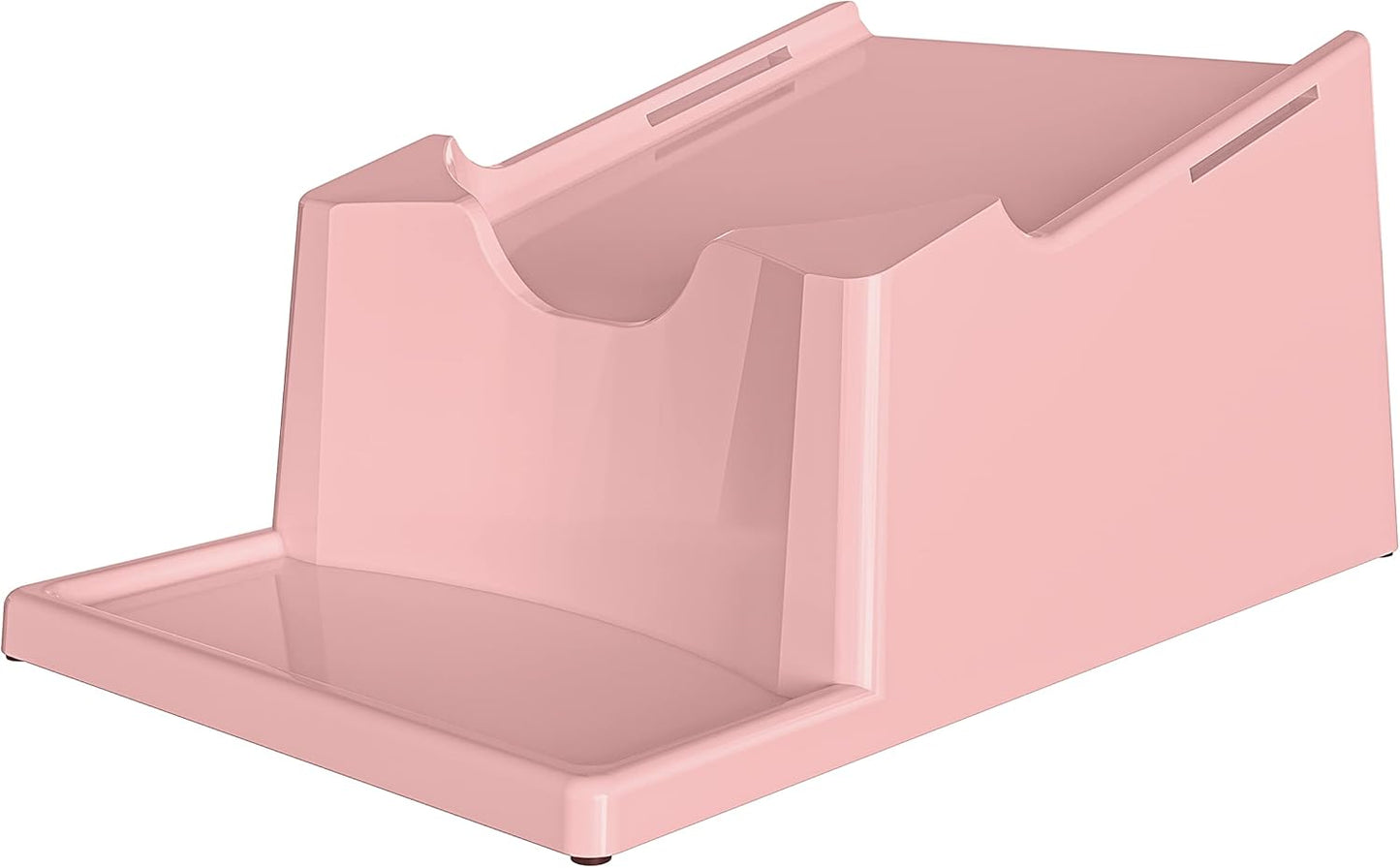 TidyFriend No-Spill Liquid Laundry Detergent Dispenser Holder, Laundry Soap Dispenser Holder with Drip Tray for Laundry Room Organization (No Strap and No Detergent Bottle Incl (Rose)