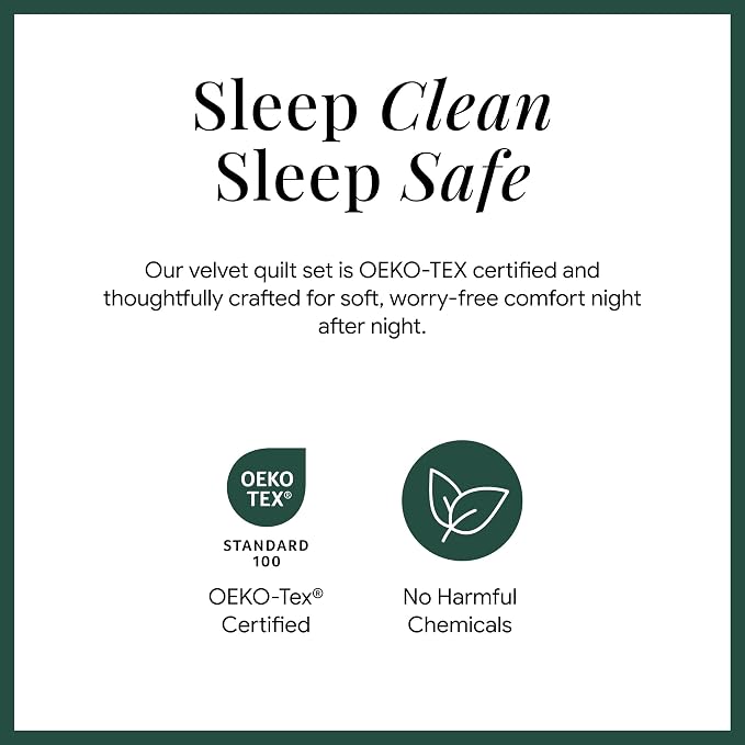 Tribeca Living Lugano Oversized Velvet Quilt Set - All Season, Extra Large, 3 Piece Queen Size Comforter Set with 2 Pillow Shams in Teal Honeycomb Pattern 260GSM
